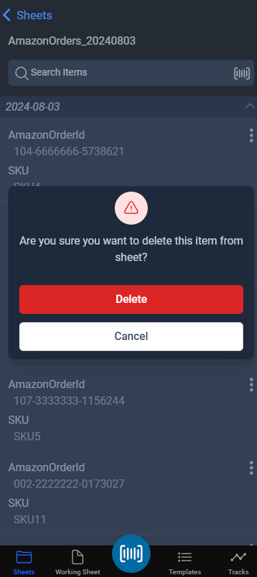 make sure you understand the delete is an undo action by confirming on the modal.